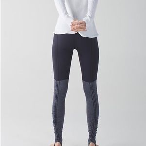 Lululemon Wunder Under Stirrup Pant-black/gray